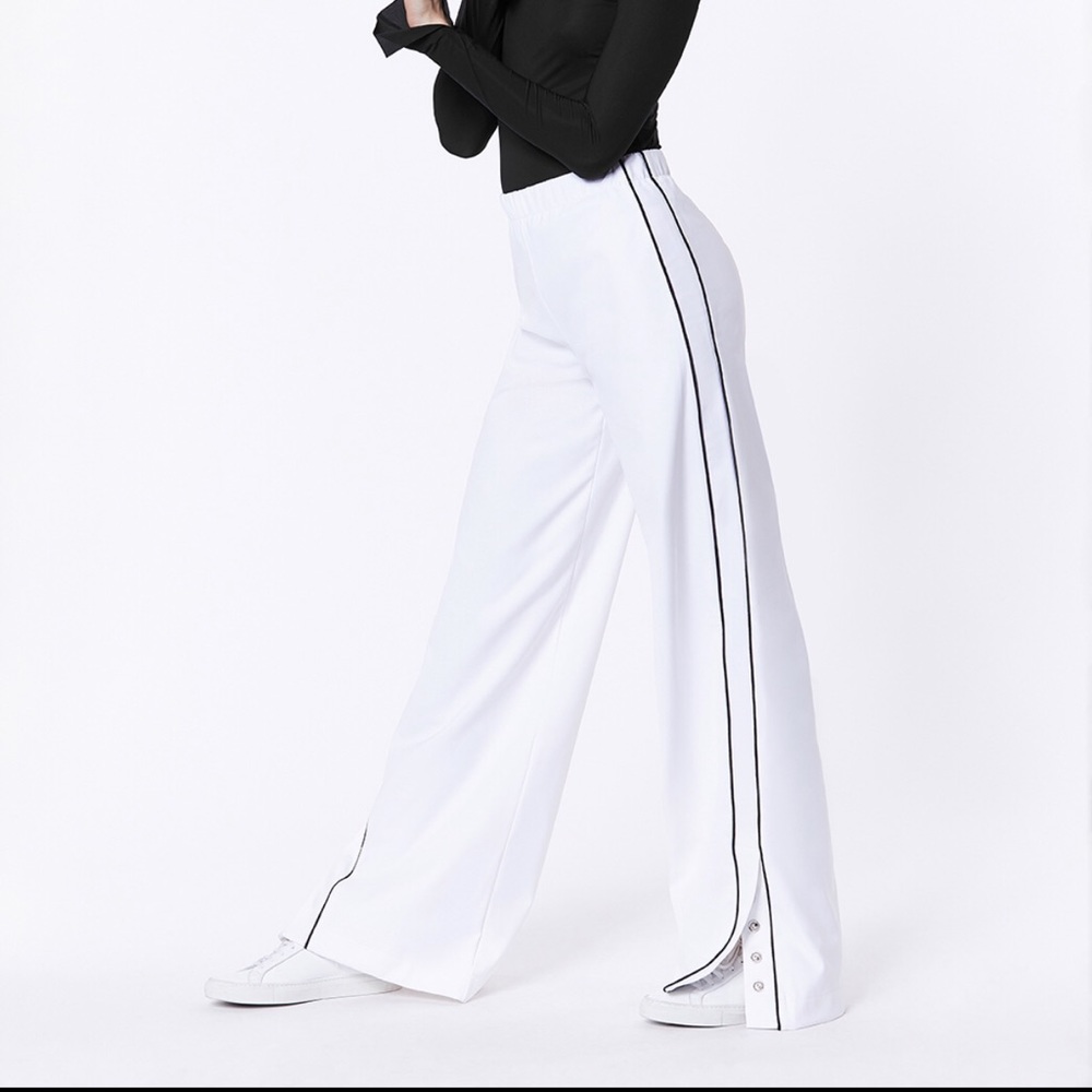 Carbon38 Wide Leg White Pant